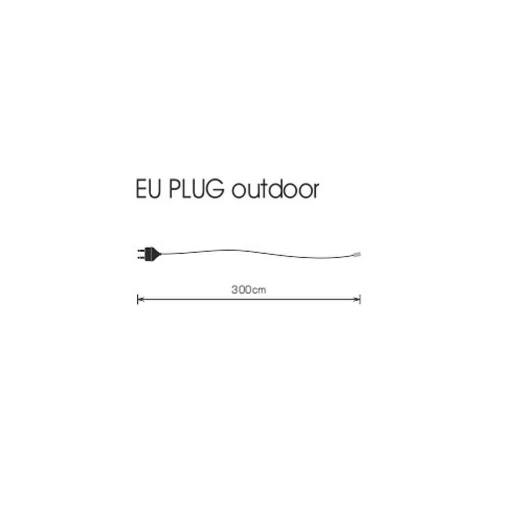 Outdoor starter cable with plug