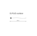 Outdoor starter cable with plug