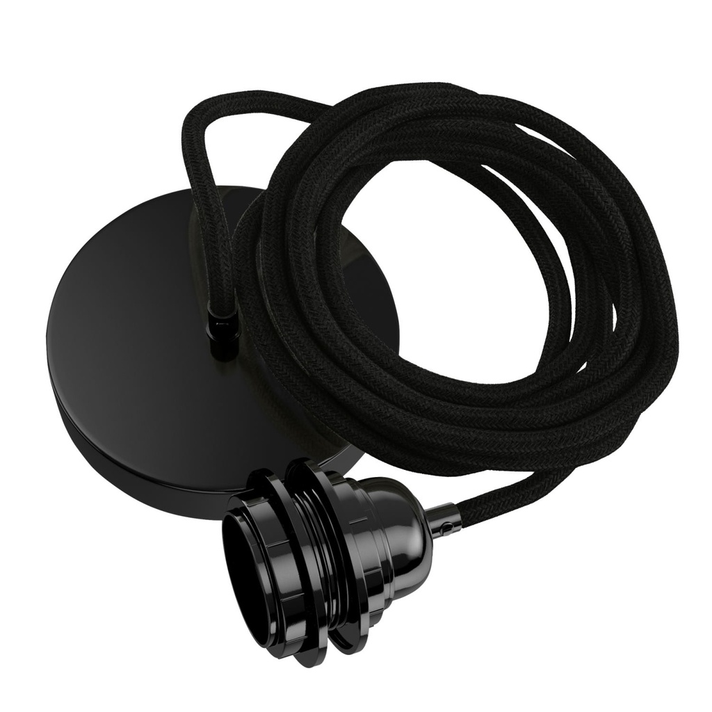 Lampfitting voor plafond - Zwart - 1 fitting