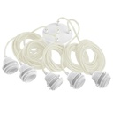 Lampfitting voor plafond - Wit - 5 fittings