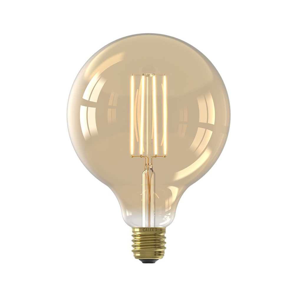 Lamp LED Globe goud filament G125 4.5W