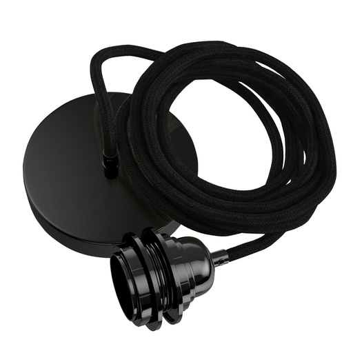 [LSP1LZ] Lamp socket for ceiling - Black - 1 socket