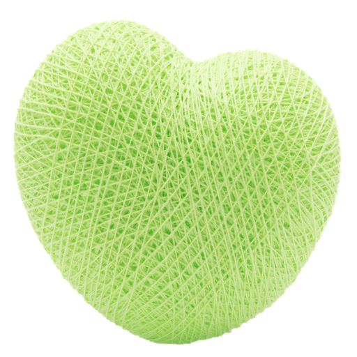 [H15] HEART Almond Green nr15